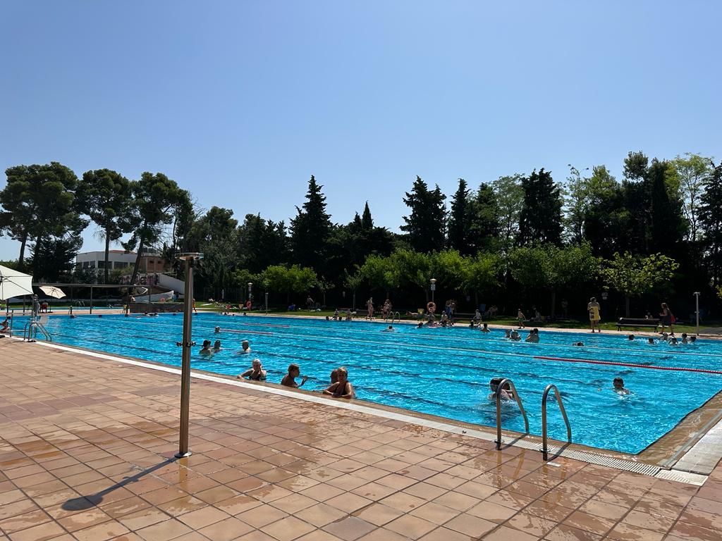 Vista general de les piscines de les Borges Blanques