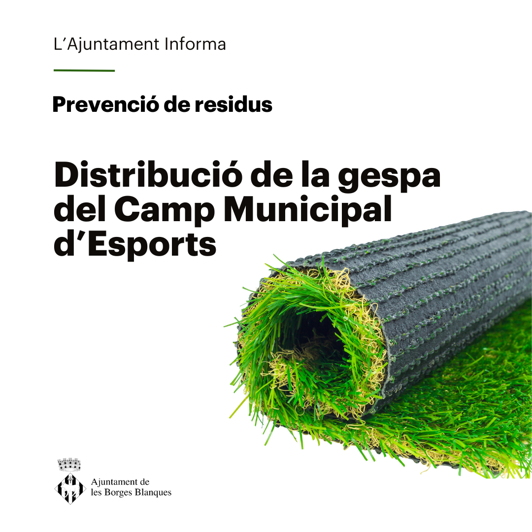 Distribució de la gespa del Camp Municipal d’Esports