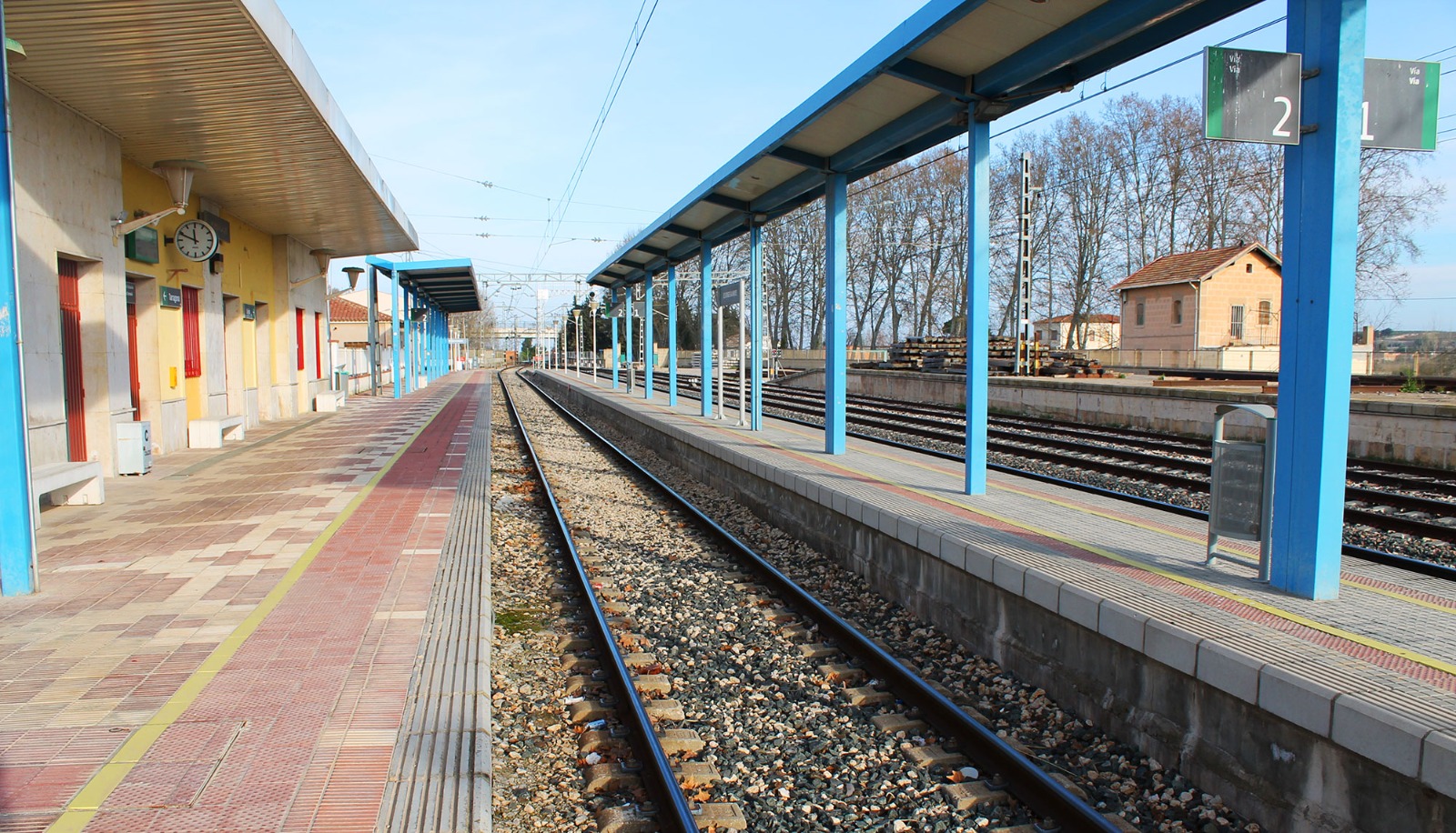 Imatge de l'estació de trens de les Borges Blanques